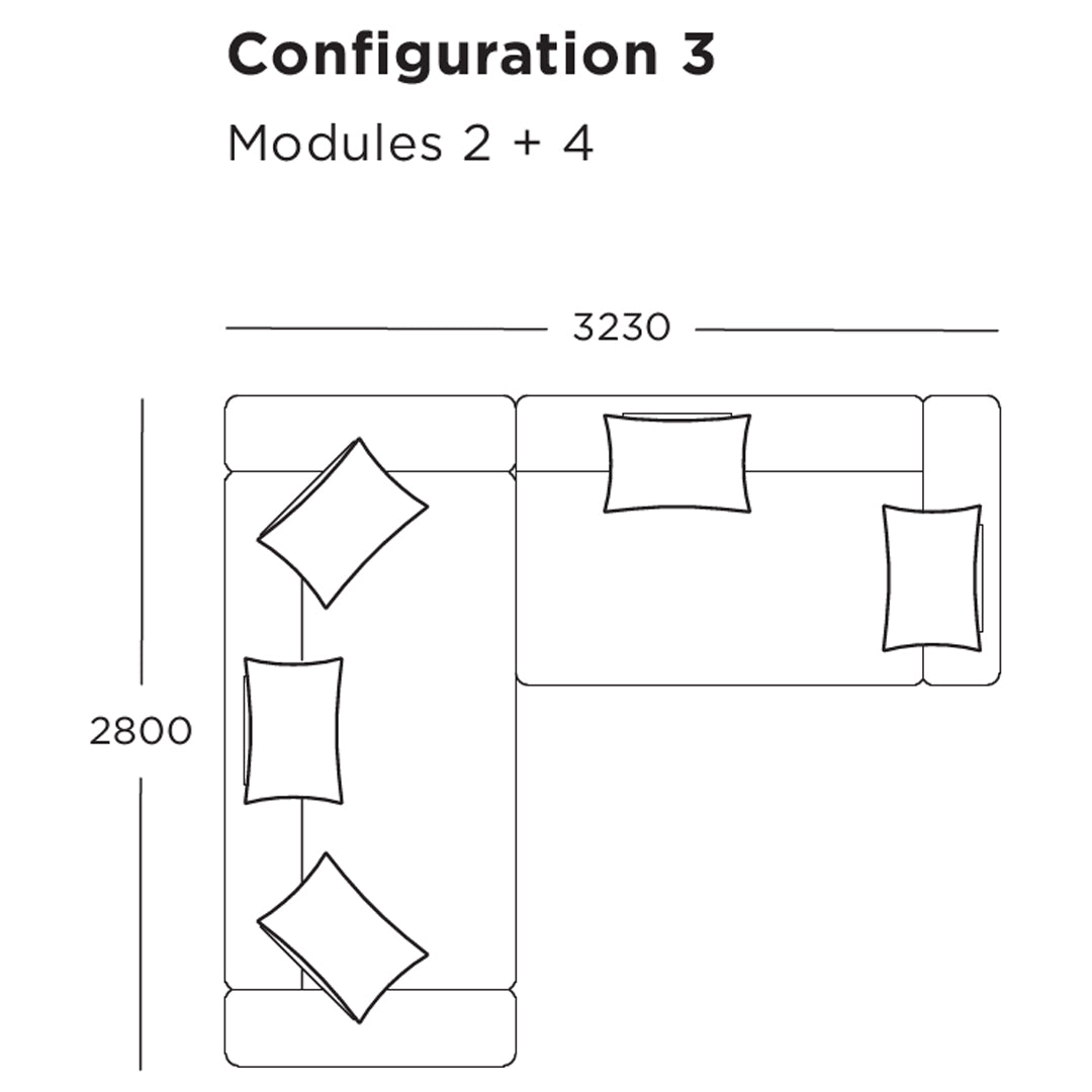 Define Modular Sofa (Modules 1-6)