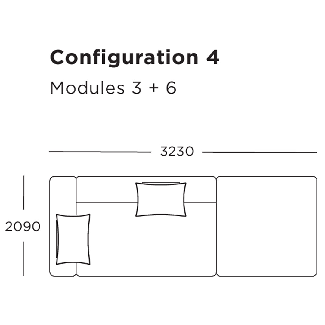 Define Modular Sofa (Modules 1-6)