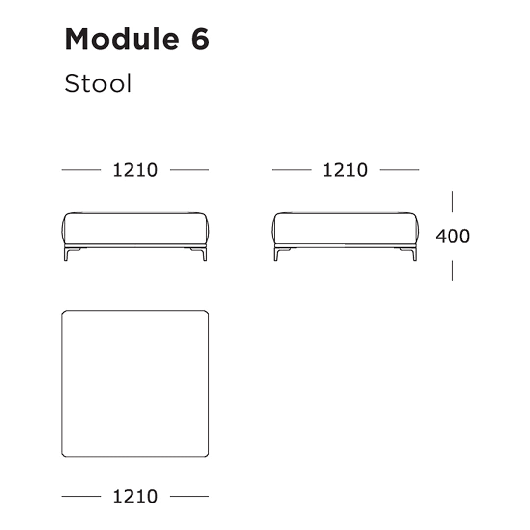 "Simple modern stool design with clean lines, featuring a square shape and minimalist aesthetic, ideal for any decor."
