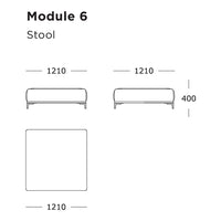 "Simple modern stool design with clean lines, featuring a square shape and minimalist aesthetic, ideal for any decor."