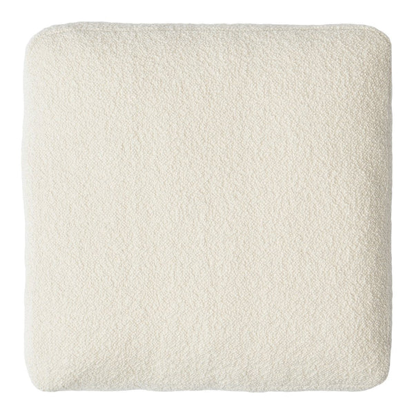 Soft cream cushion with a subtle textured pattern, perfect for adding a cozy touch to any space.
