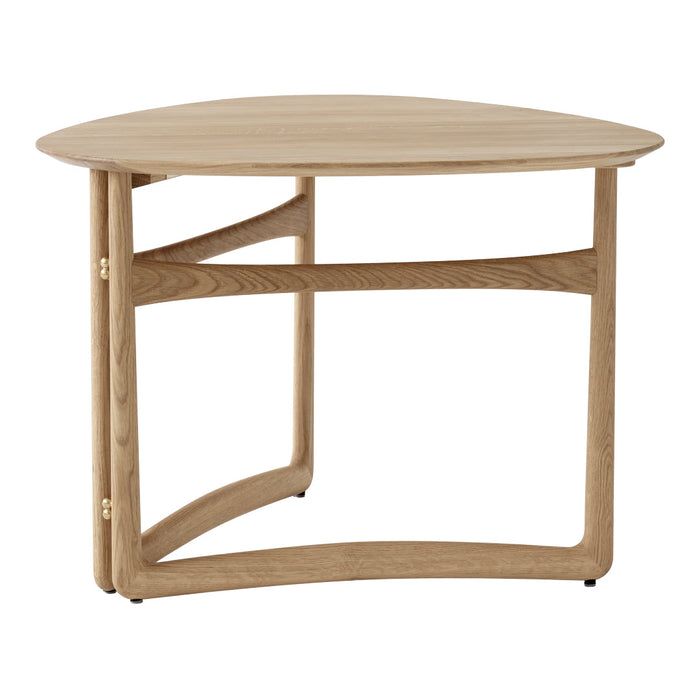 Light wood, minimalist design with smooth curves and no visible patterns; perfect for modern decor.