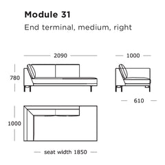 Edge V1 Modular Sofa (Modules 25-32)
