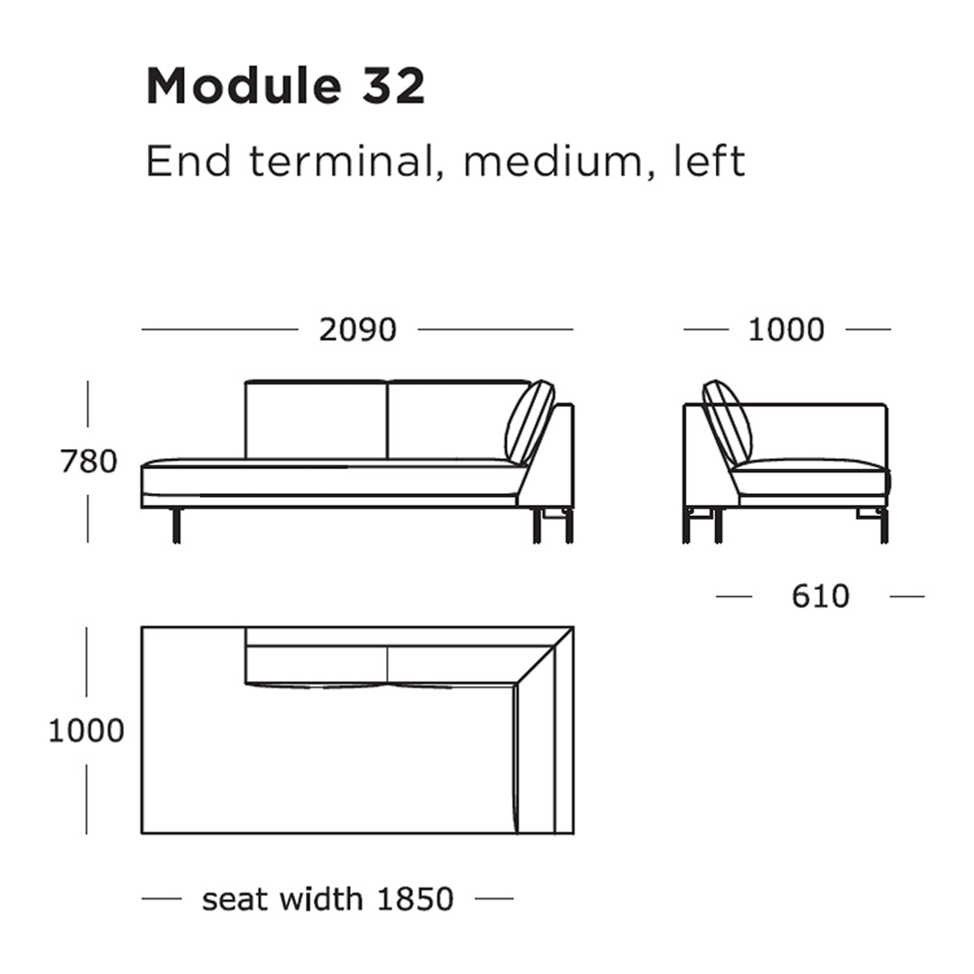 Wendelbo Edge V1 Modular Sofa Modules