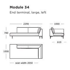 Edge V1 Modular Sofa (Modules 33-38)