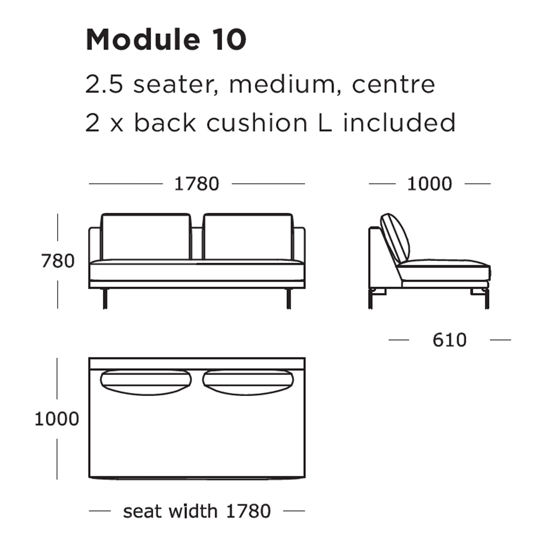 Edge V2 Modular Sofa (Modules 9-16)