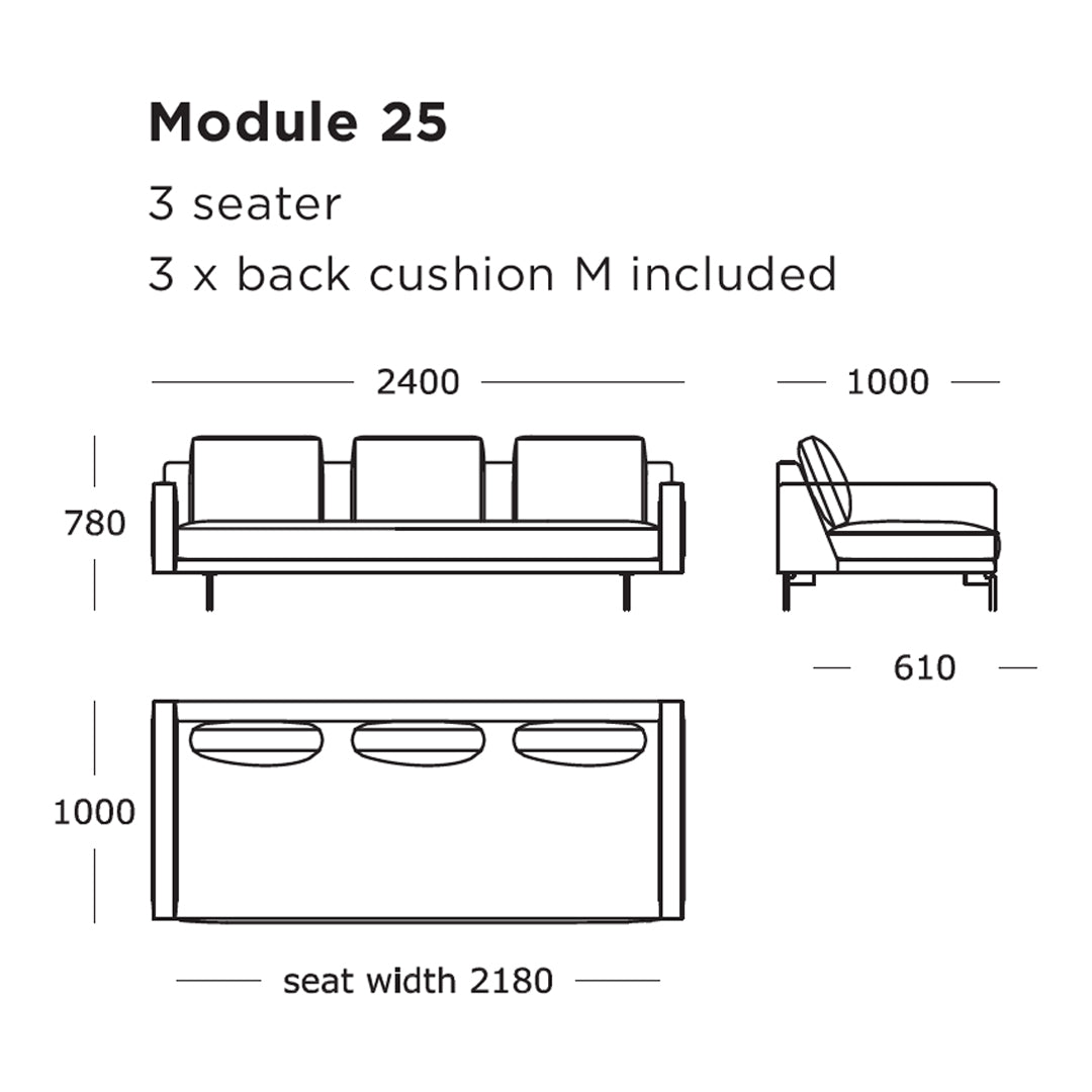 Edge V2 Modular Sofa (Modules 25-32)