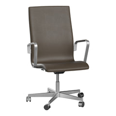 Oxford Medium Back Office Armchair - 5 Star Base & Castors - Height Adjustable