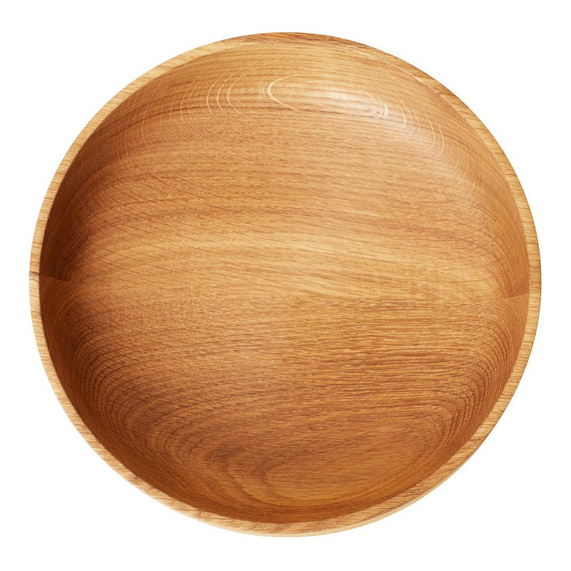 Round wooden bowl with a natural golden hue and smooth, subtle wood grain pattern. Ideal for rustic decor.