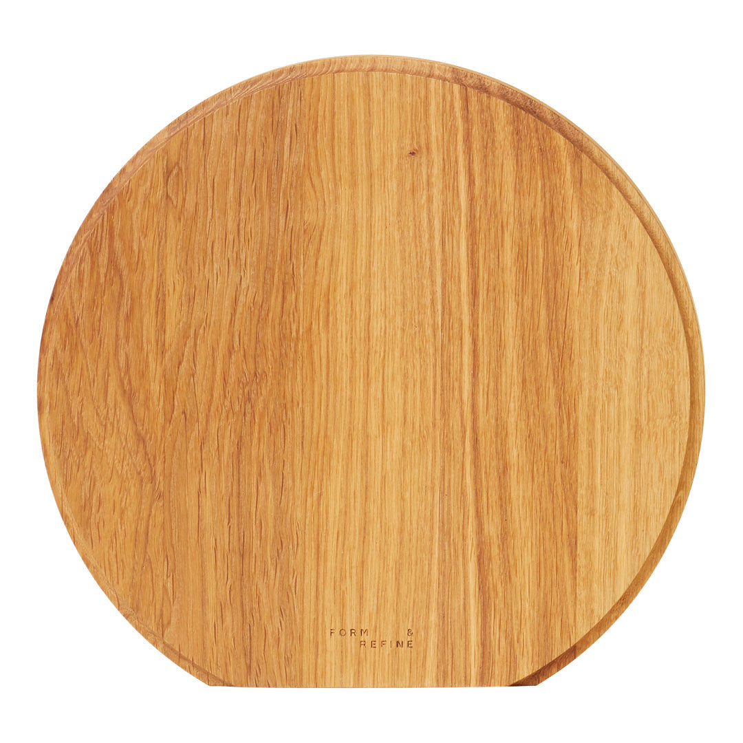 Round wood on sale cutting board