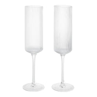 Ripple Champagne Flutes - Set of 2