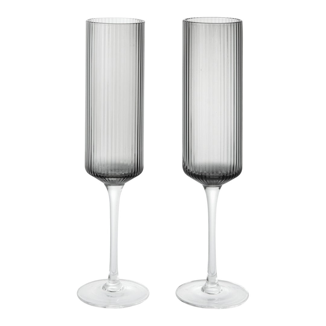 Ripple Champagne Flutes - Set of 2