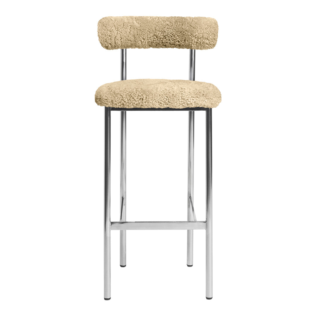 Low back adjustable swivel bar stool 66009 top