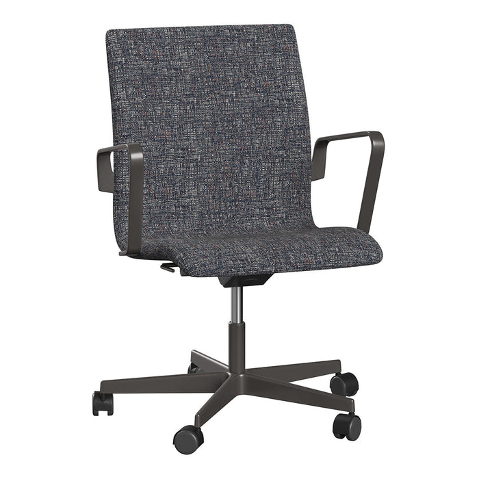 Graphite Conference Table Oxford Low Back Office Armchair - 5 Star Base & Casters - Height Adjus ...