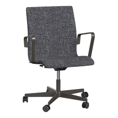 Oxford Low Back Office Armchair - 5 Star Base & Castors - Height Adjustable