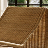 "Textured natural brown wicker with a subtle striped pattern, perfect for a cozy, rustic decor."