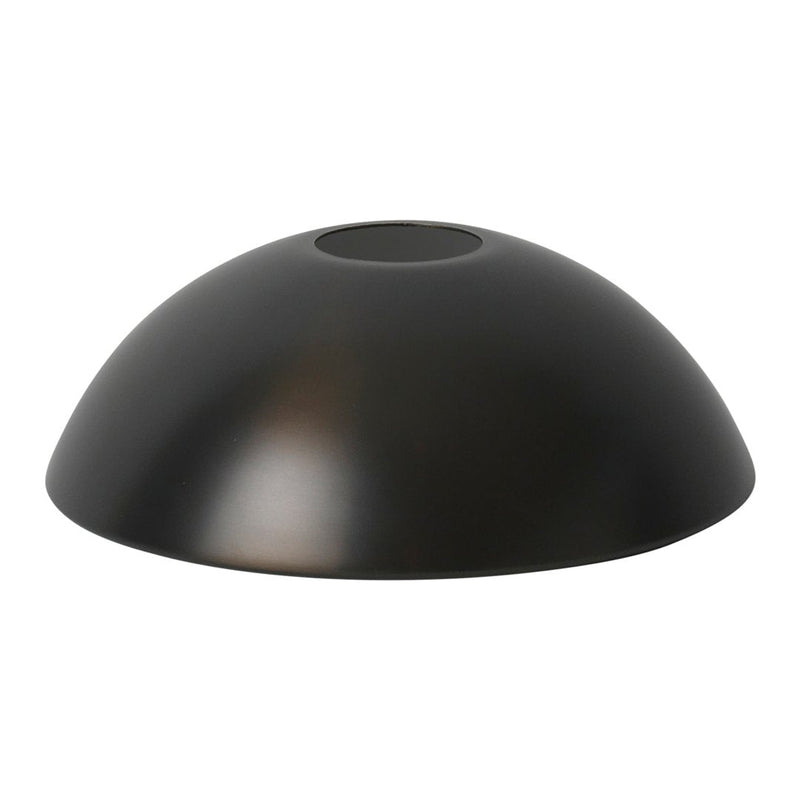 Matte black dome vase with a smooth surface and subtle sheen, perfect for modern decor.