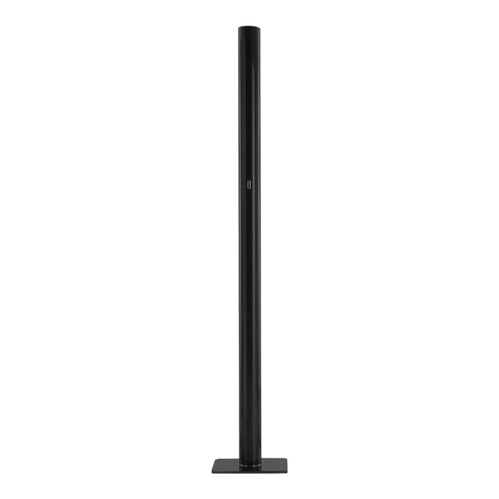 Sleek black pole with a minimalist design, featuring a smooth matte finish. Ideal for modern decor.