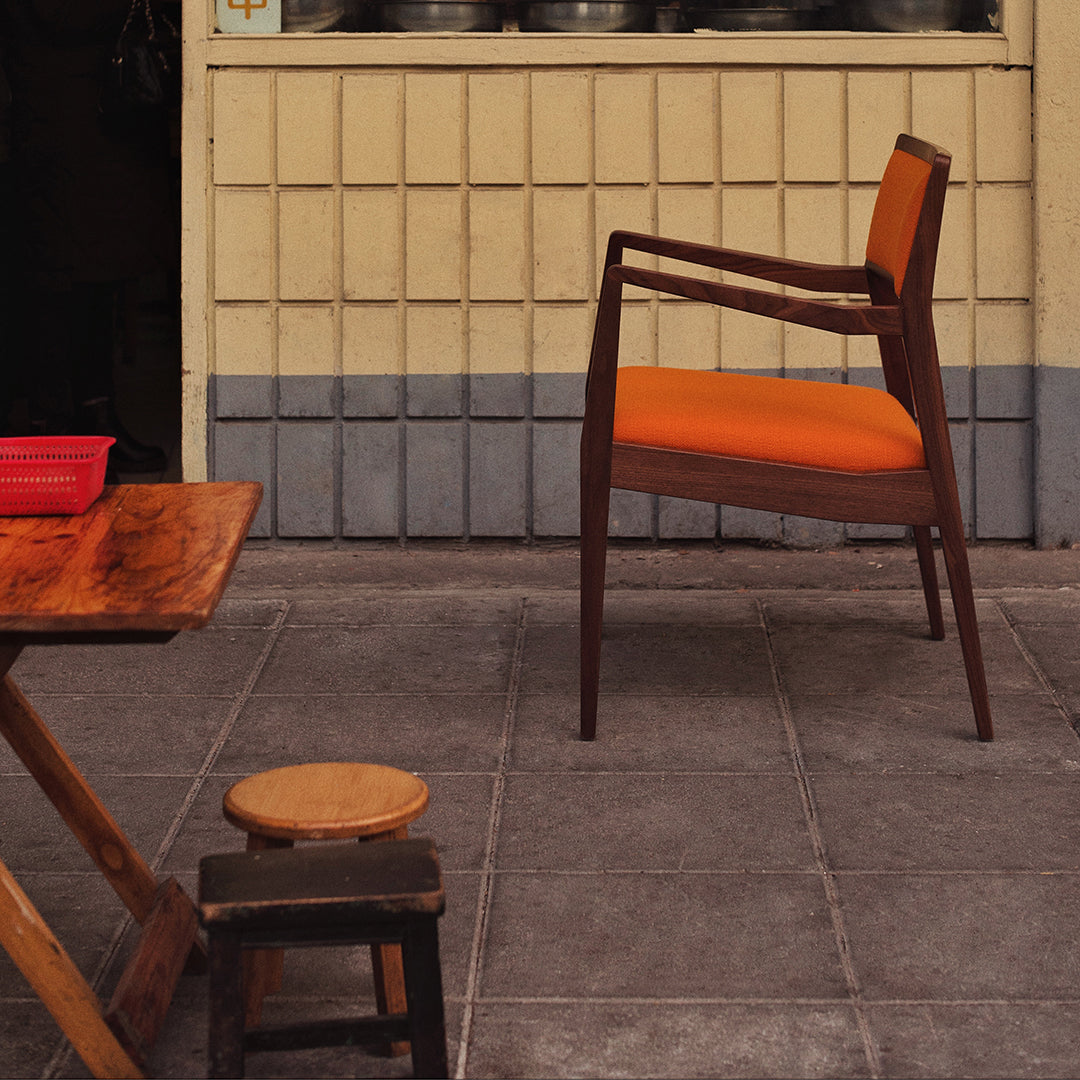 Risom C142 Chair (1955) - Upholstered Seat & Back