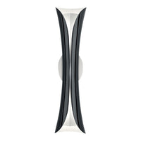 Sleek black and white geometric design with smooth curves and a modern aesthetic. Perfect for contemporary decor.