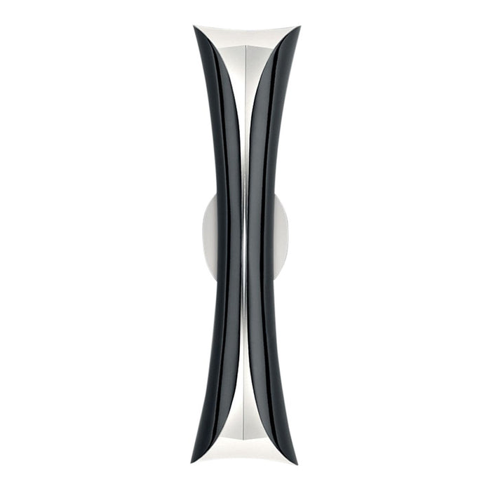 Sleek black and white geometric design with smooth curves and a modern aesthetic. Perfect for contemporary decor.