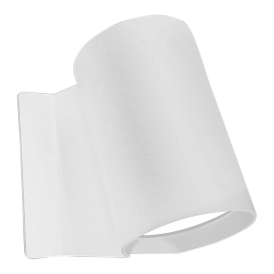 White curved product with a smooth finish, designed for a minimalist aesthetic. Ideal for any modern decor.