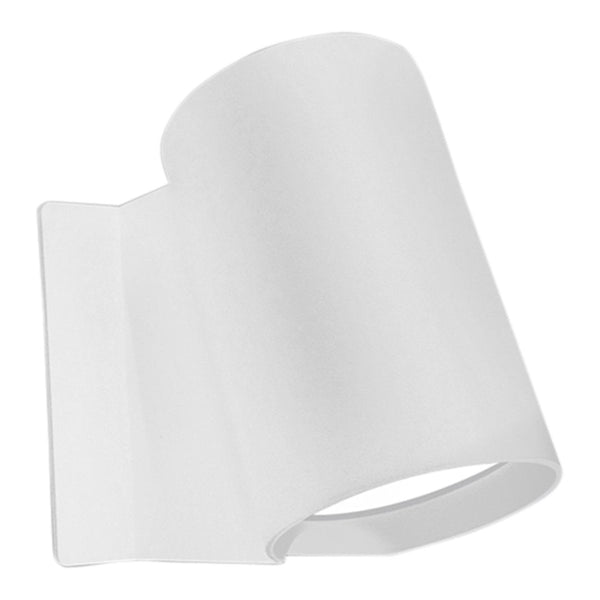 White curved product with a smooth finish, designed for a minimalist aesthetic. Ideal for any modern decor.