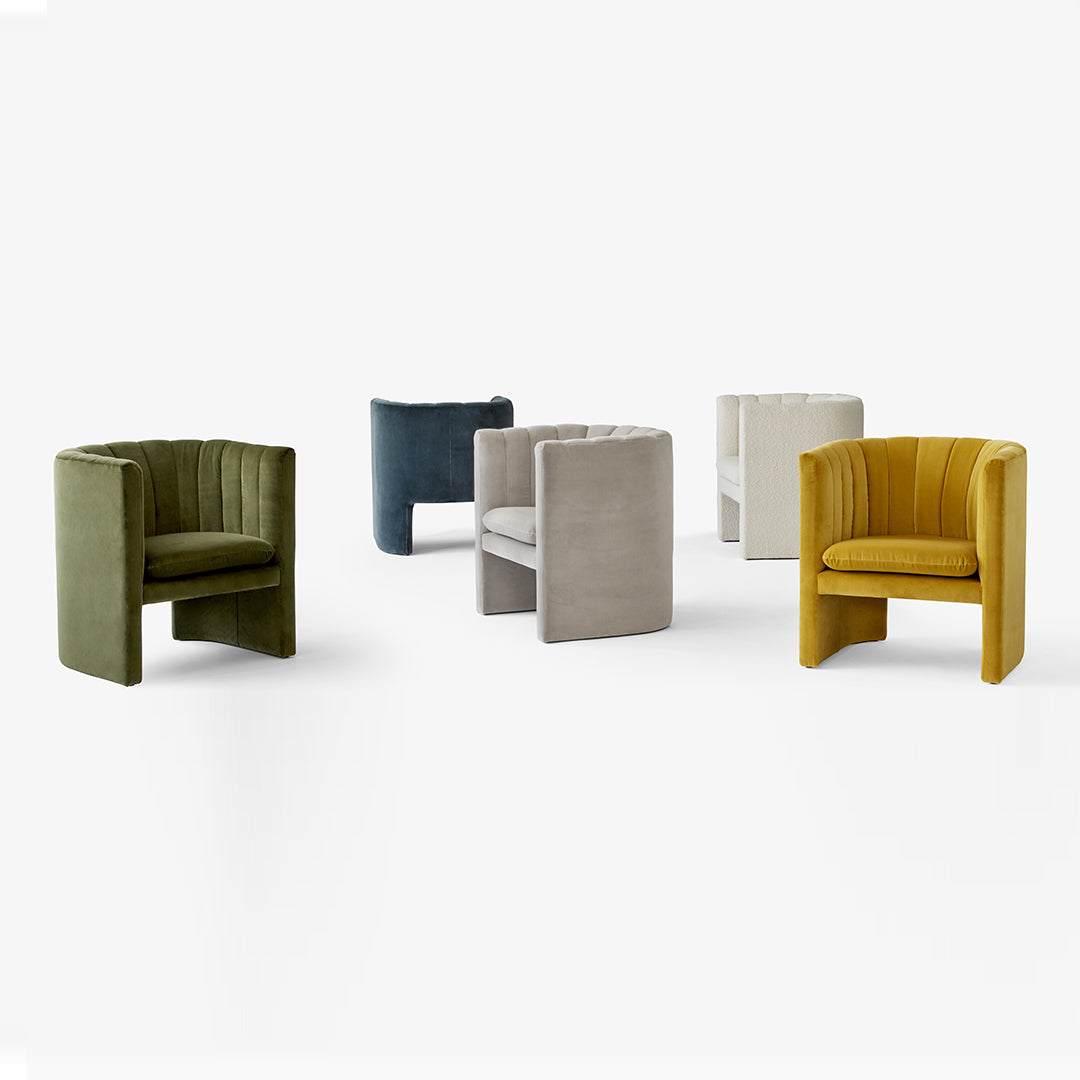 Colorful modern chairs in green, blue, gray, beige, and yellow with textured patterns. Perfect for stylish interiors.