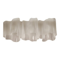 Translucent white wavy pattern in a modern design, perfect for adding elegance to any space.