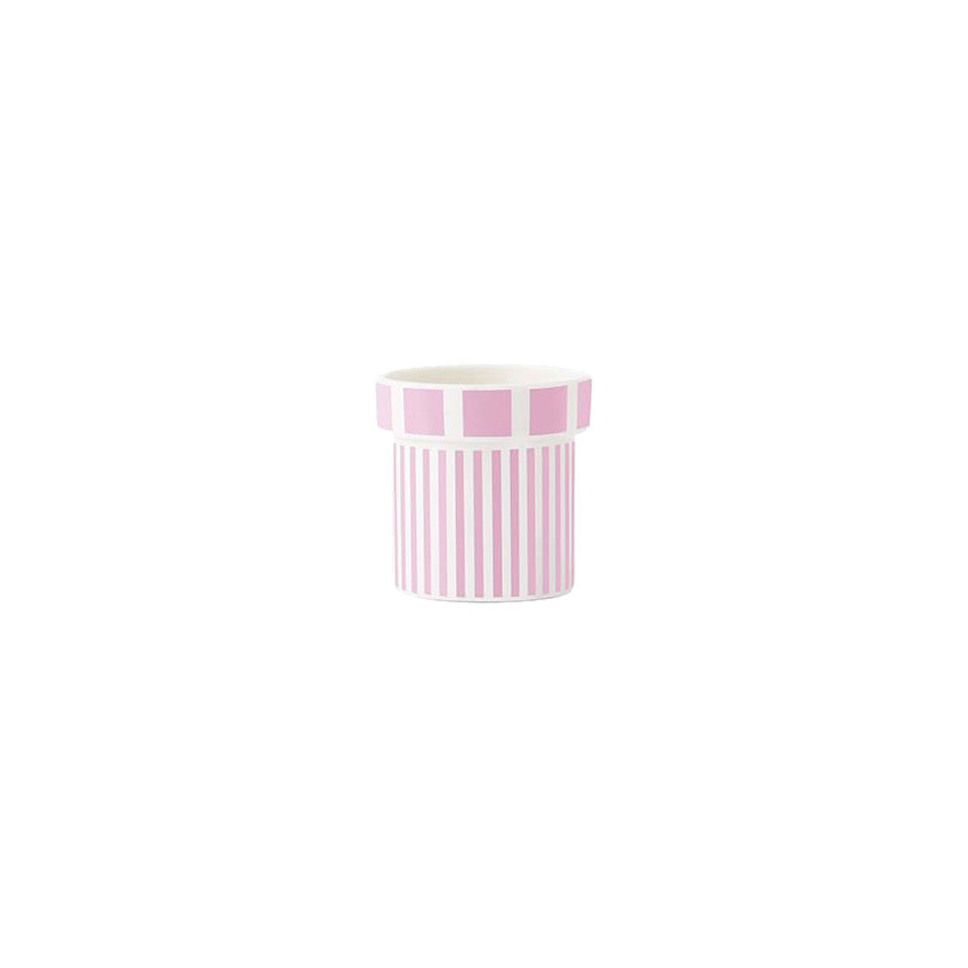 Lolli Stackable Cup - Candyfloss Rose Stripes / 1.4 fl oz - 2.1" Ø x 2.1" H - Overstock