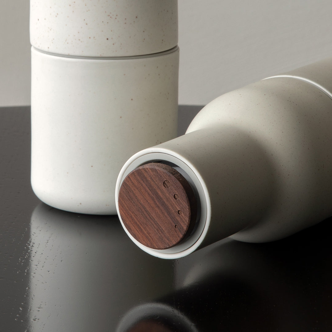 Bottle salt and pepper grinders in brown - Audo Copenhagen
