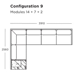 Maho Modular Sofa (Modules 1-4)
