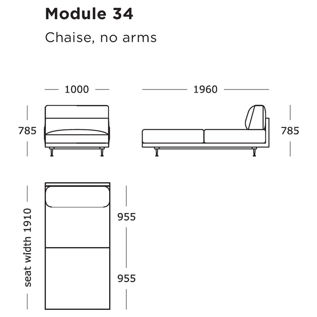 Maho Modular Sofa (Modules 33-36)