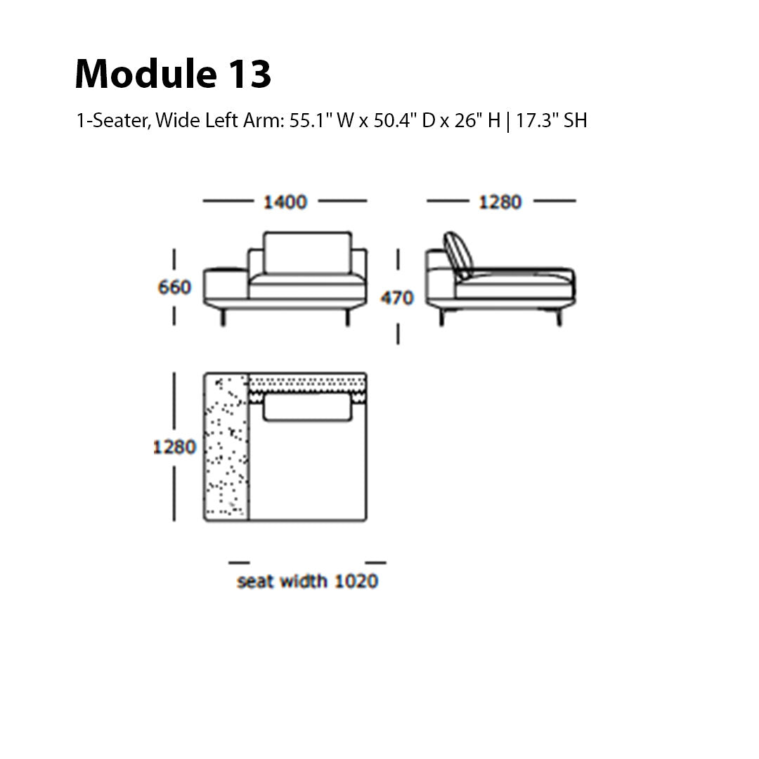 Surface Modular Sofa (Modules 13 - 16)