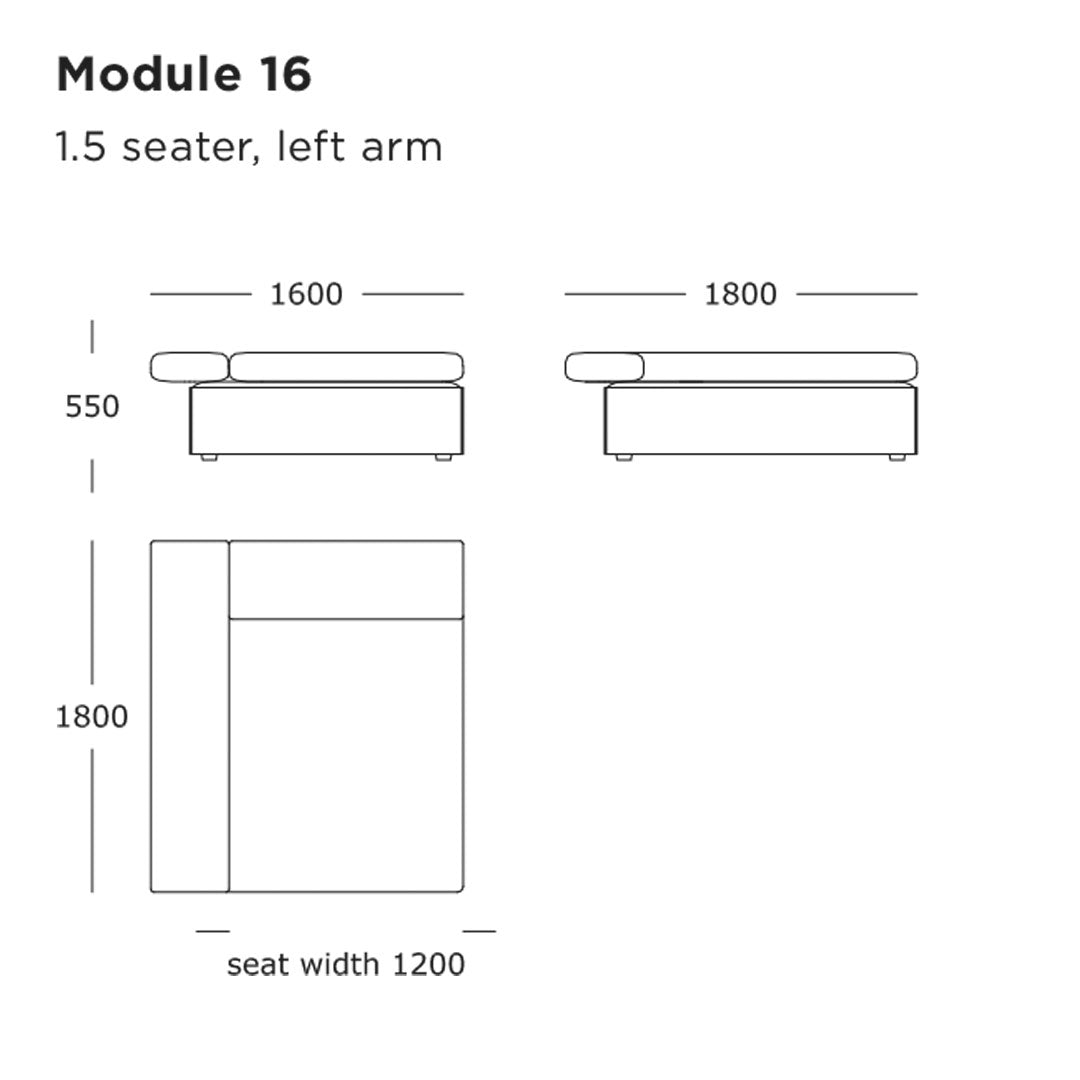 Cinder Block Pre-configured Sofa - Setup 3