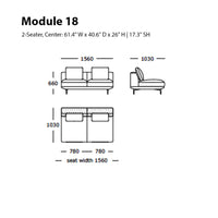 Surface Modular Sofa (Modules 17-21)