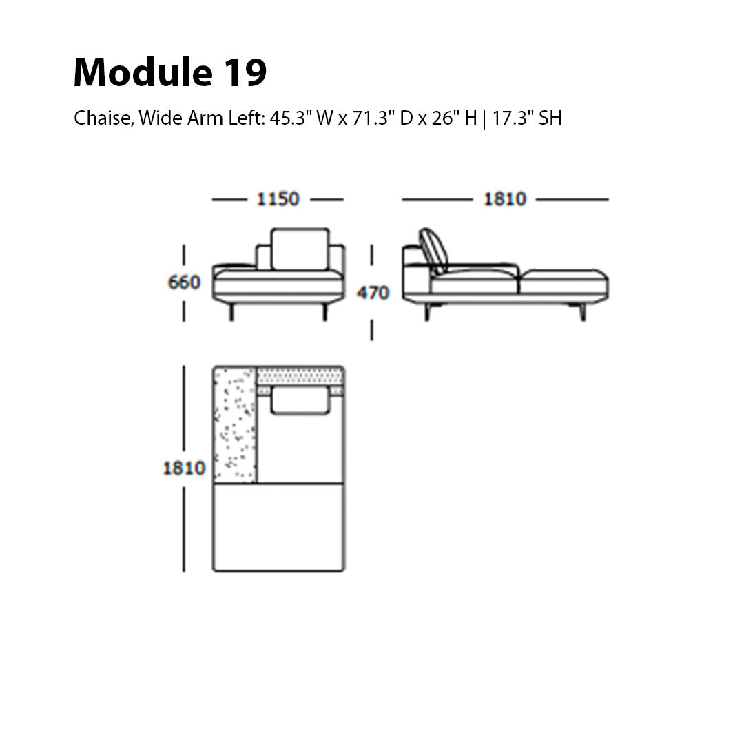 Surface Modular Sofa (Modules 17-21)