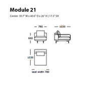 Surface Modular Sofa (Modules 17-21)