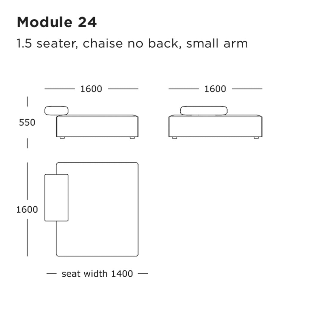 Cinder Block Pre-configured Sofa - Setup 3