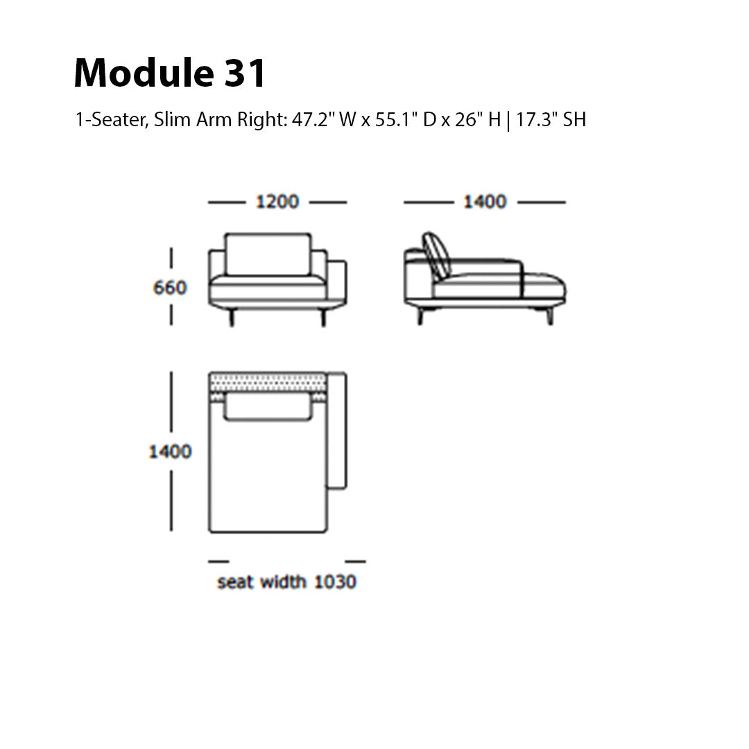Surface Modular Sofa (Modules 26 - 31)