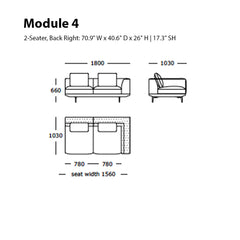 Surface Modular Sofa (Modules 1 - 4)
