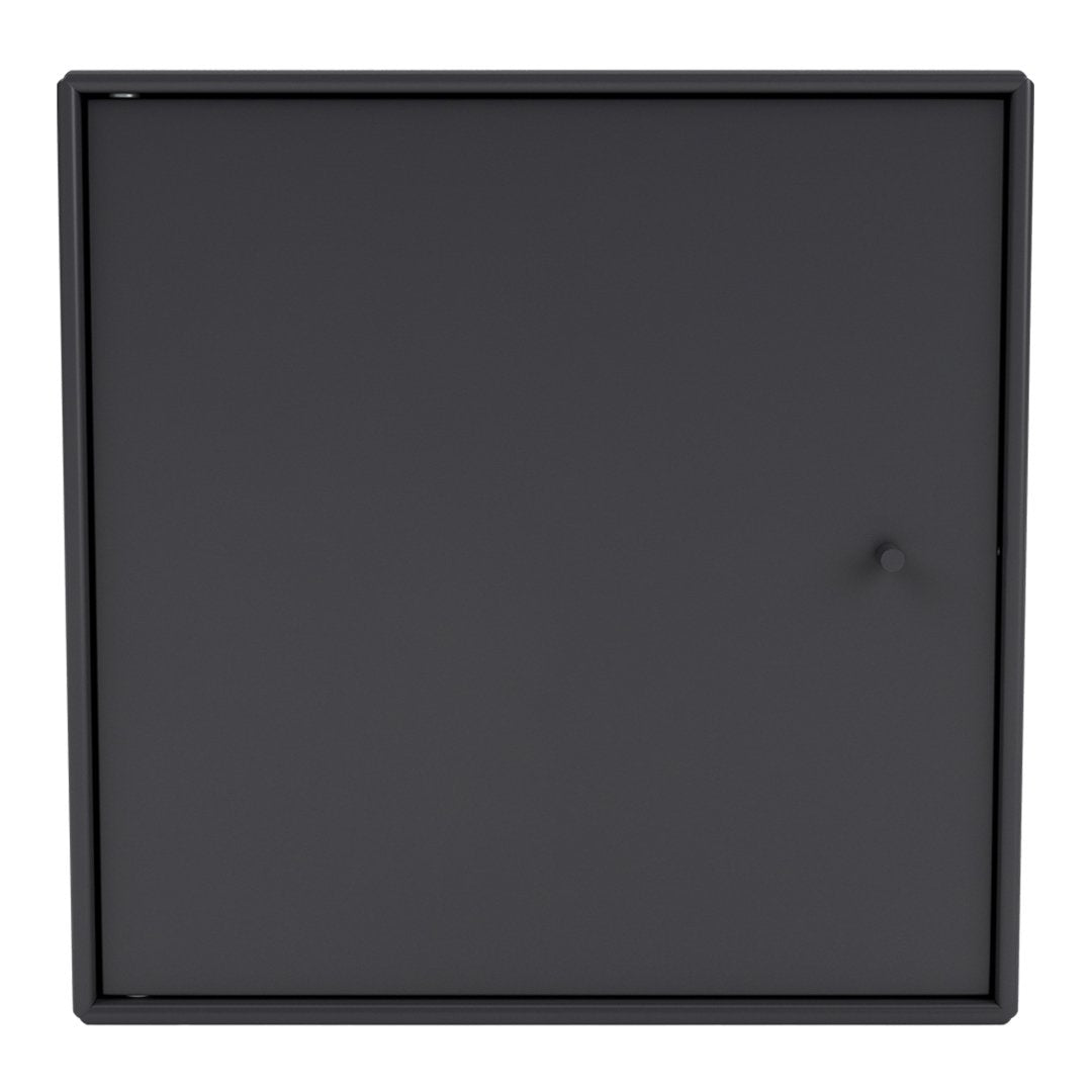 Black square wall panel with a smooth, matte finish and subtle texture. Ideal for modern decor.