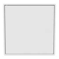White square panel with a thin black border, showcasing a minimalist design ideal for modern decor.