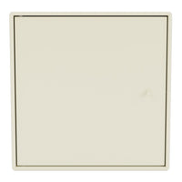Beige square panel with a subtle texture and thin dark trim around the edges. No additional patterns or designs.