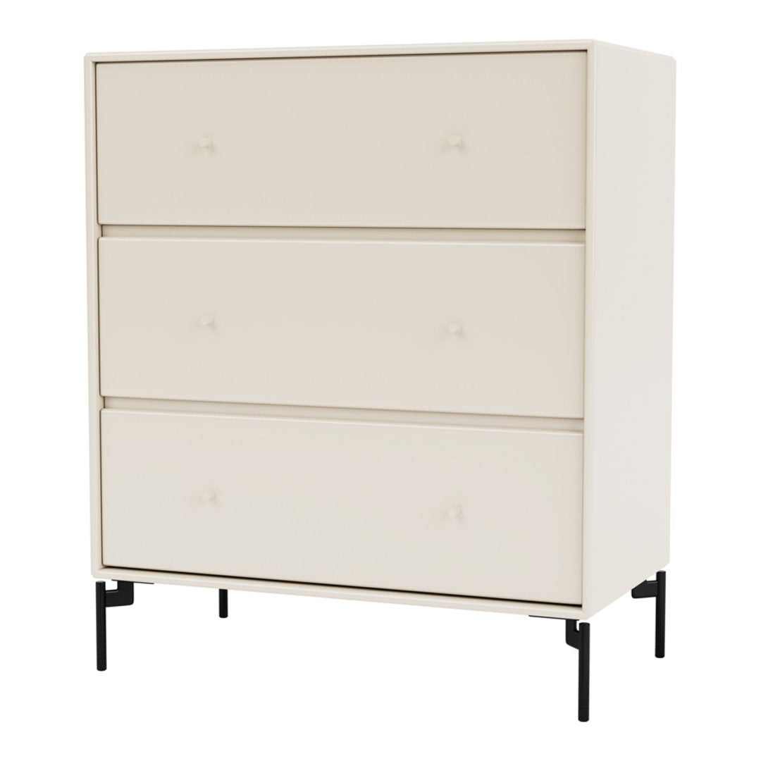 cream and black dresser SOLD Refurbished MCM Matching Dressers in Cream and Black