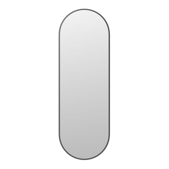 Sleek, frameless oval mirror with a clean, modern design and reflective surface. Ideal for minimalist decor.