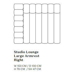 Studio Lounge Sofa w/ Arms - Modules
