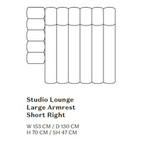 Studio Lounge Sofa w/ Arms - Modules