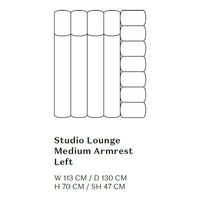 Studio Lounge Sofa w/ Arms - Modules