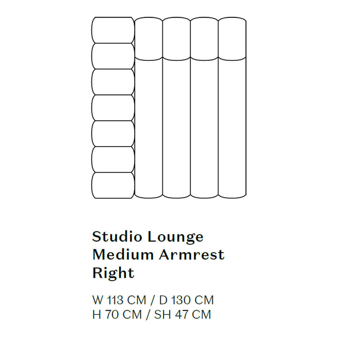 Studio Lounge Sofa w/ Arms - Modules